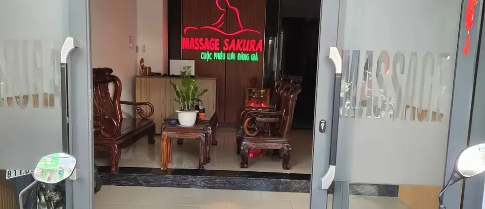 나트랑 마사지 사쿠라 가게 입구